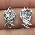 11x19mm 1g Multicolor Zinc Alloy Wing Connector Charm for DIY Necklace Bracelet Jewelry Making
