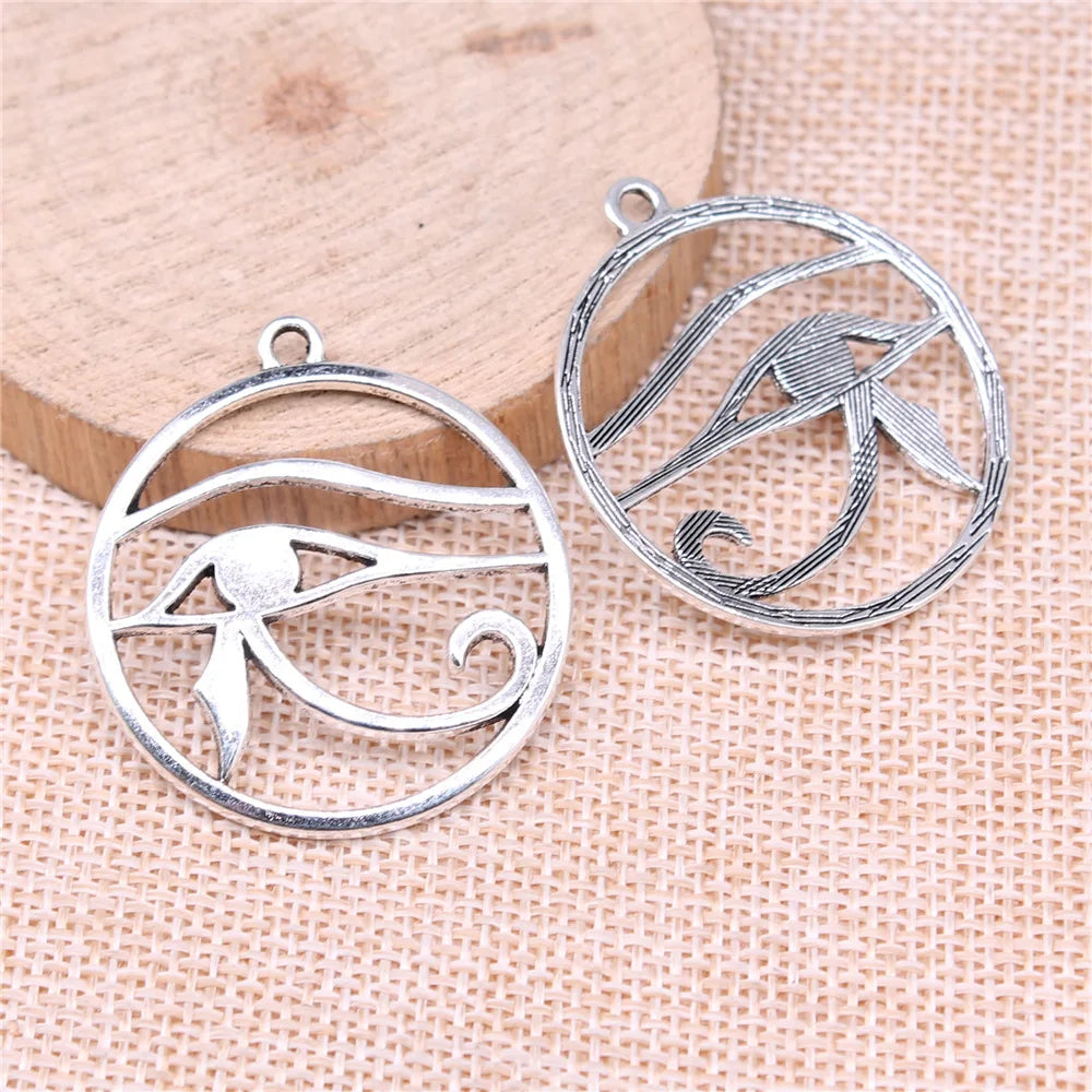 39x35mm 4.6g Multicolor Zinc Alloy Eye of Horus Charm Pendant for Egyptian Theme DIY Jewelry