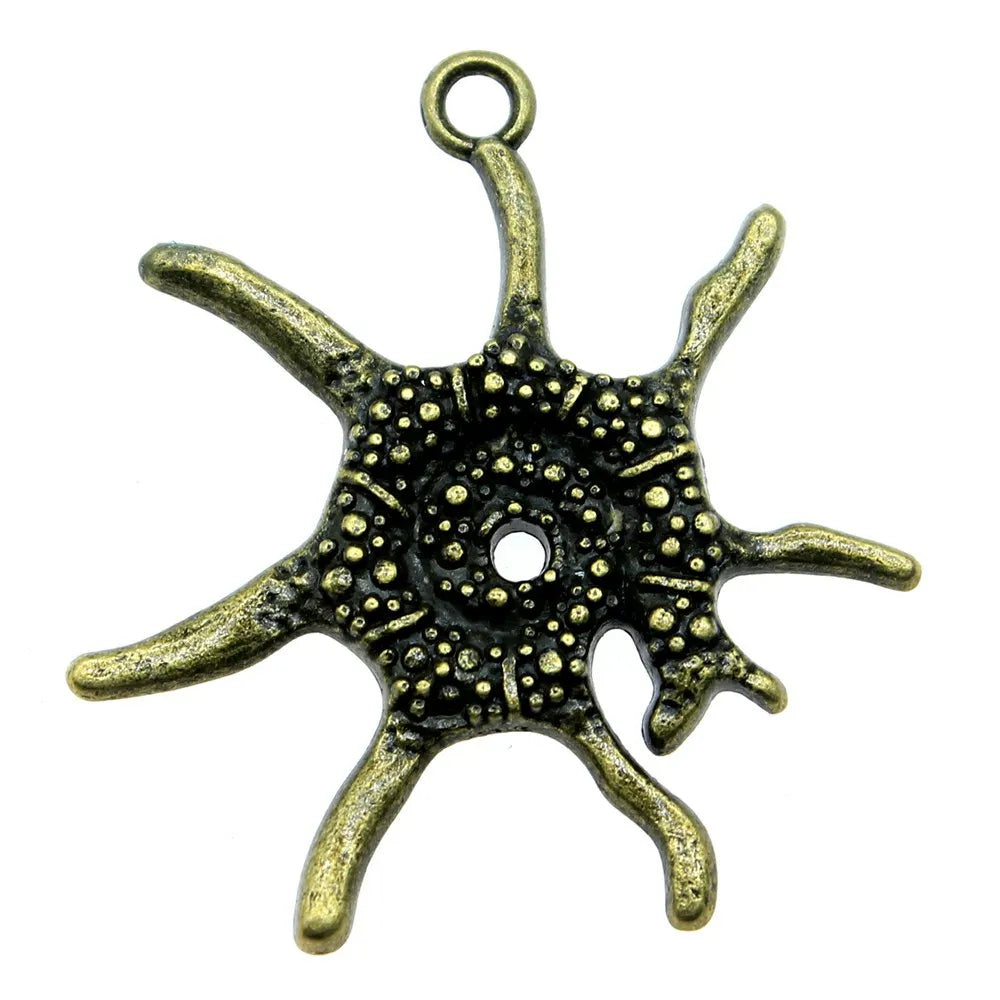 32x30mm 2.6g Multicolor Zinc Alloy Marine Animal Charm Pendant for Necklace Bracelet Making