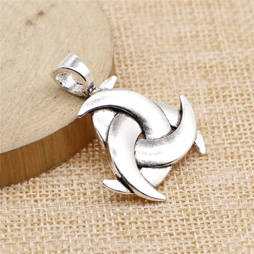36x30mm 7.6g Antique Silver Zinc Alloy Celtic Symbol Celtic Knot Charm Pendant for DIY Necklace Bracelet Making