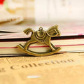 40x28MM Antique Silver Zinc Alloy Rocking Horse Charm Pendant for DIY Necklace Bracelet Jewelry Making