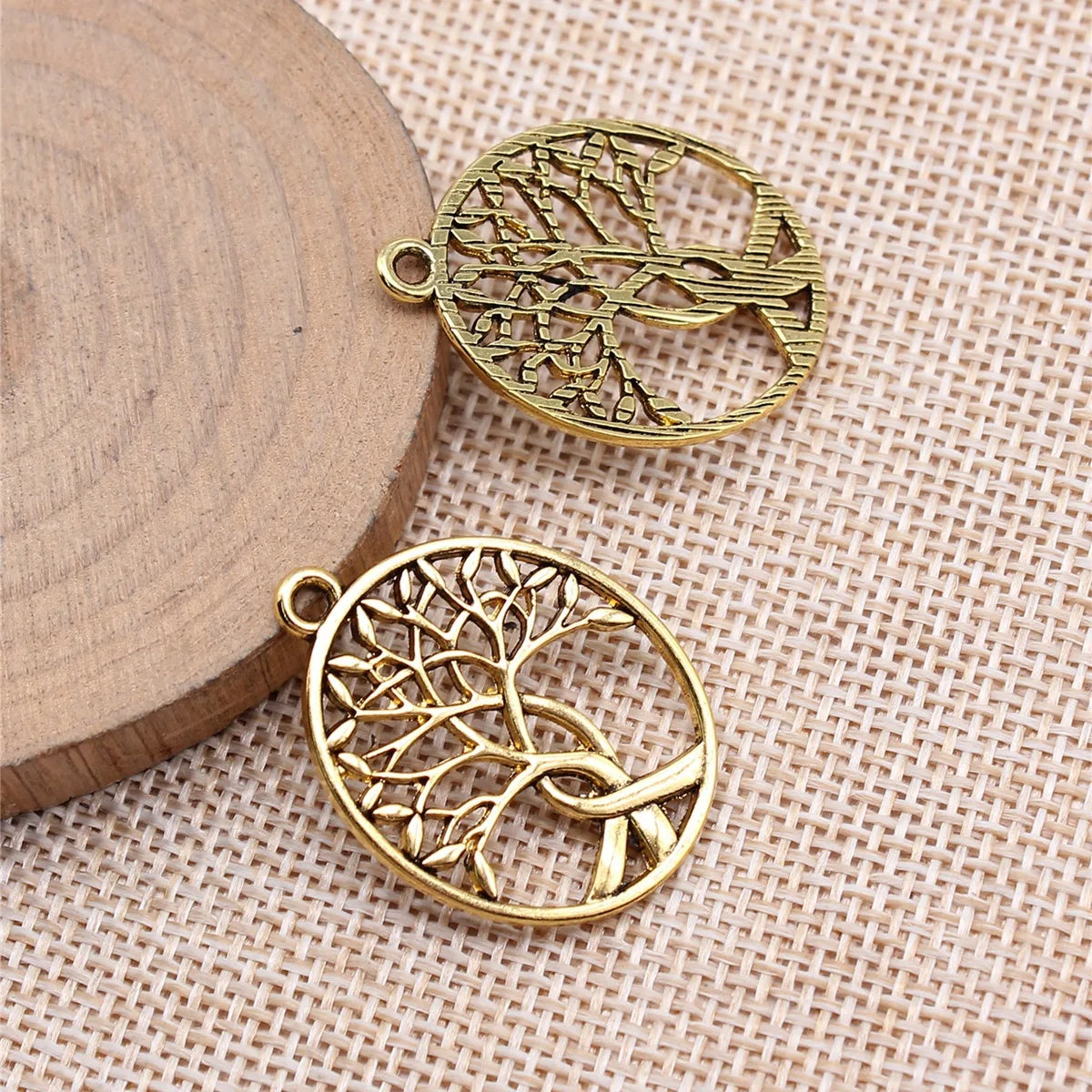 31x24mm 2.5g Multicolor Zinc Alloy Tree of Life Charm Pendant for DIY Necklace Bracelet Making