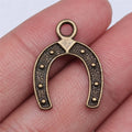 23x18mm 1.1g Multicolor iron Horseshoe charm pendant for necklace bracelet DIY jewelry making