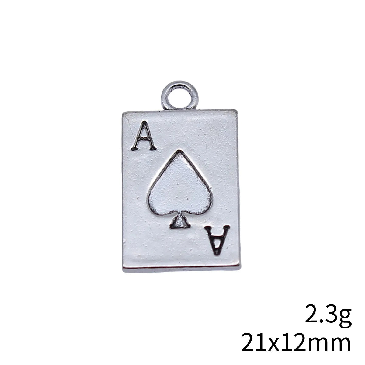 21x12mm 2.3g Multicolor Zinc Alloy Playing Card Charm Pendant for Bracelet Necklace DIY Jewelry Making