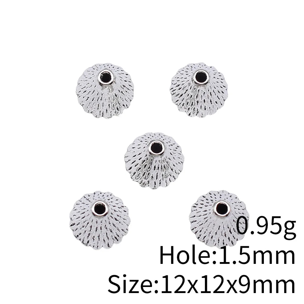 12x12x9mm 0.95g Multicolor Zinc Alloy Cone Tassel Cap jewelry finding for DIY earrings necklace making
