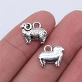 14x11mm 1.1g Antique Silver Zinc Alloy Sheep Charm Pendant for DIY Bracelet Necklace Jewelry Making