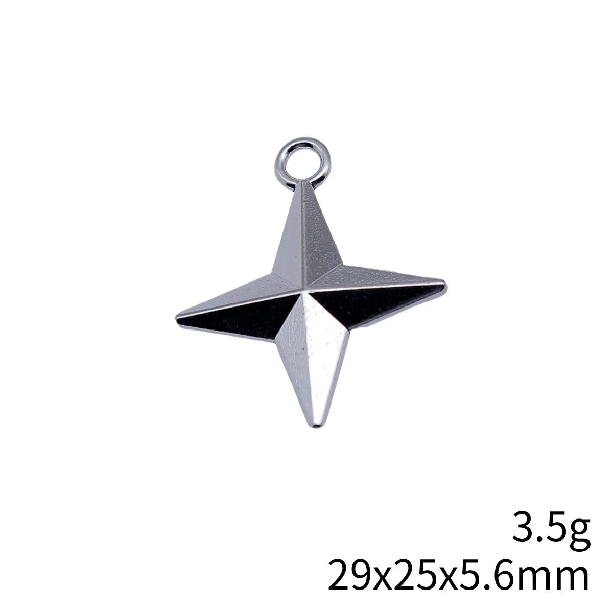 29x25x5.6mm 3.5g Multicolor Zinc Alloy Cross Star Charm Pendant for Necklace Bracelet DIY Jewelry Making