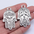 48x30mm 8.8g Multicolor Zinc Alloy Large Hand Charm Pendant for DIY Necklace Bracelet Making