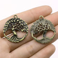 30x33mm 5.4g Multicolor Zinc Alloy Tree Charm Pendant for Necklace Bracelet Jewelry Making