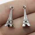 21x8mm 1.2g Multicolor Iron Eiffel Tower charm pendant for DIY necklace bracelet jewelry making