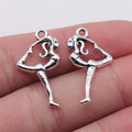 14x26mm 1.2g Antique Silver Zinc Alloy Dancing Charm Pendant for DIY Bracelet Necklace Making