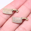 23x9mm 1g Multicolor Zinc Alloy Kitchen Knife Charm Pendant for DIY Bracelet Necklace Jewelry Making