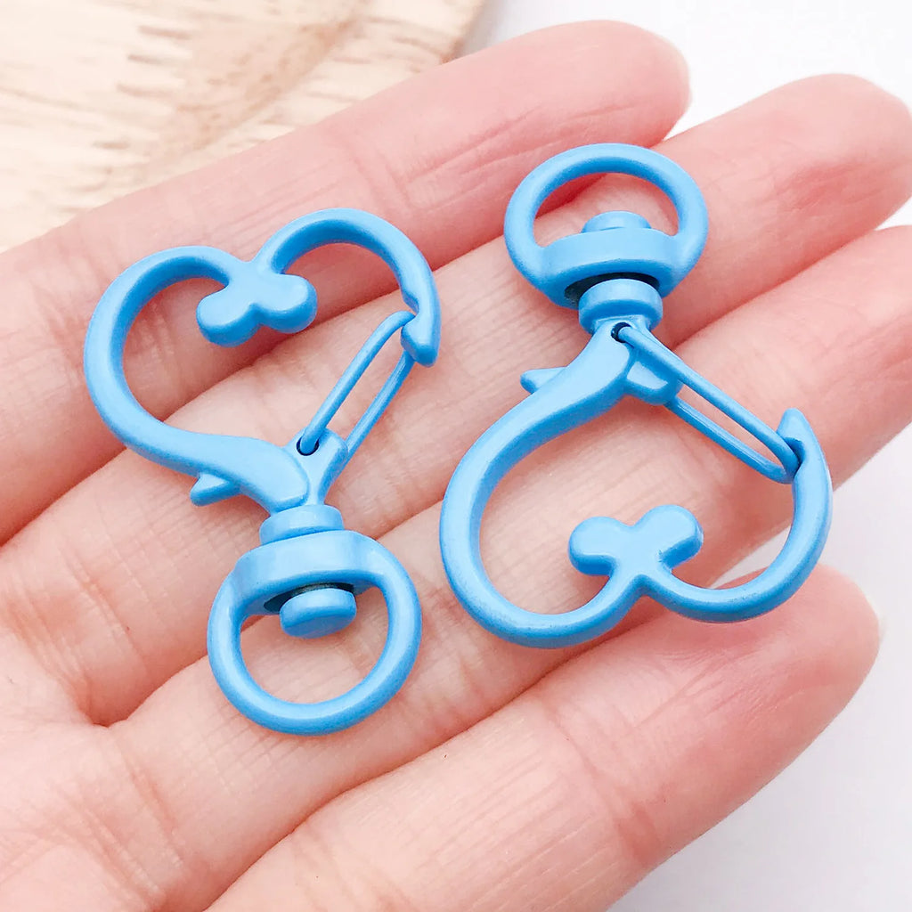 Enamel Zinc Alloy Dog Heart Lobster Clasps Style 7773
