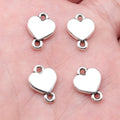 9x12mm 0.66g Multicolor zinc alloy Heart connector charm for DIY bracelet necklace jewelry making