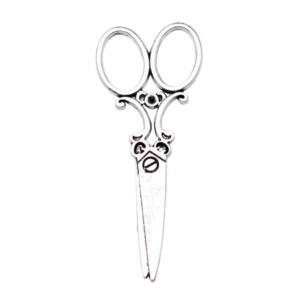 61x25mm 4g Multicolor Zinc Alloy Scissors Charm Pendant for DIY Necklace Bracelet Jewelry Making
