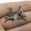 20x15mm 0.9g Multicolor Zinc Alloy Pegasus Charm Pendant for DIY Cute Animal Necklace Bracelet