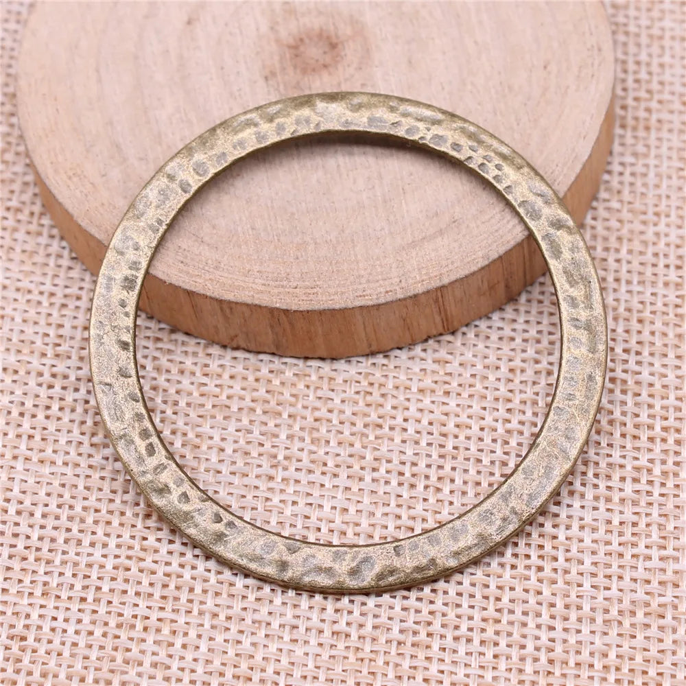 54x54mm 6.7g Multicolor Zinc Alloy Large Round Ring Connector Charm Pendant for DIY Jewelry Making