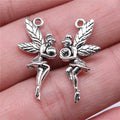 26x11mm 1.2g Multicolor Zinc Alloy Angel Charm Pendant for DIY Necklace Bracelet Accessories
