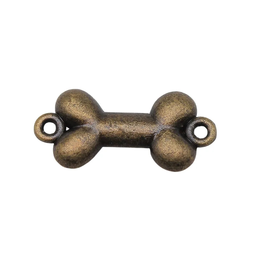 22x10mm 1.7g Zinc Alloy Bone Connector Charm for DIY Necklace Bracelet Jewelry Making