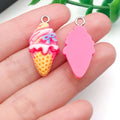 Resin Ice Cream Screw Eye Pins Hooks for DIY Jewelry Accessories
