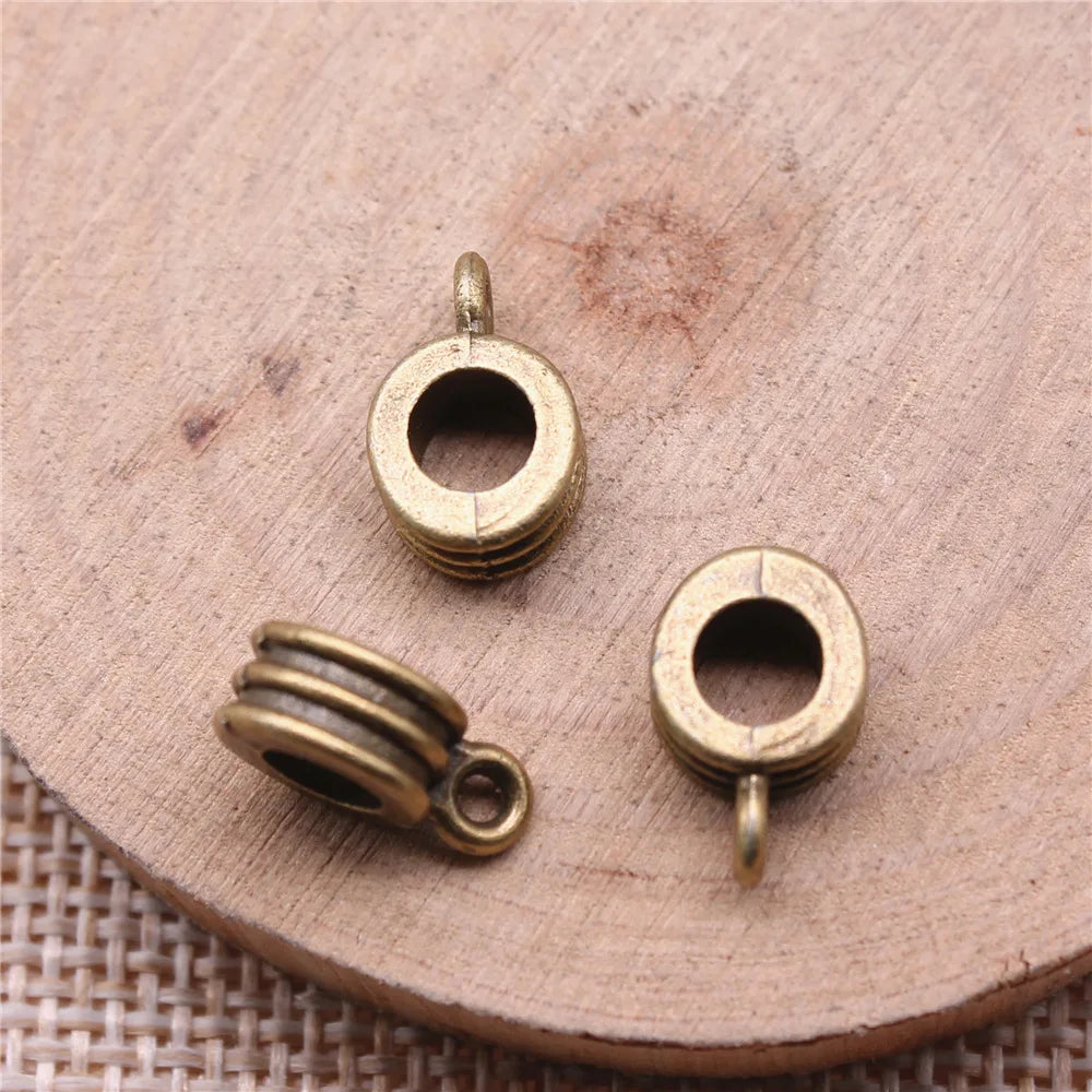 12x7x4mm 1.1g Multi-Color Zinc Alloy Pendant Bail Connectors for DIY Necklace Charm Jewelry Making