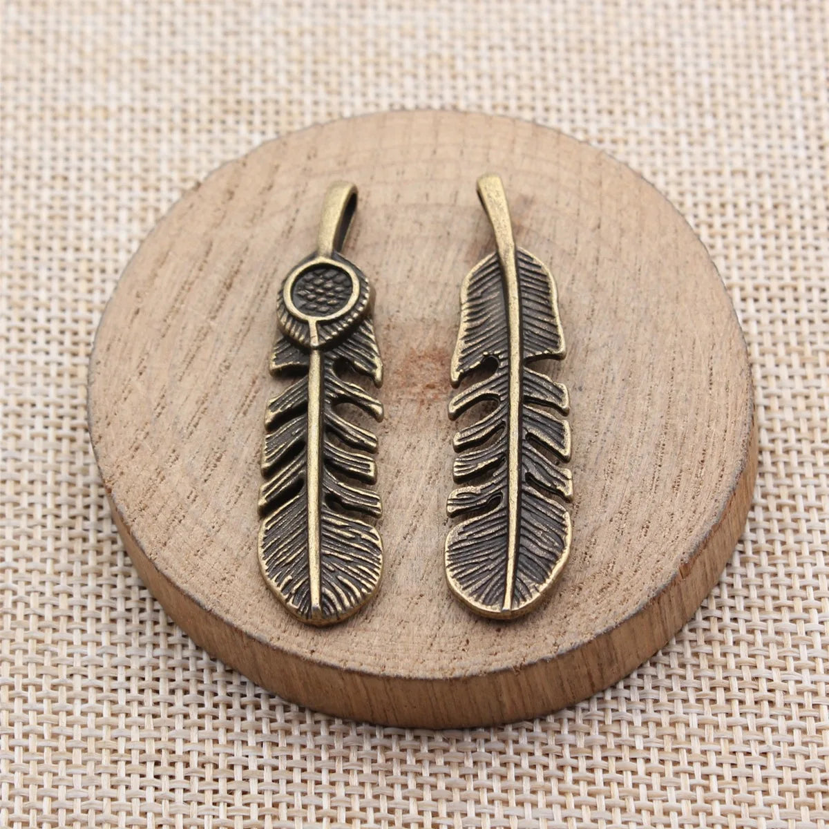 48x12mm 4.8g Multicolor Zinc Alloy Feather Charm Pendant for DIY Necklace Bracelet Jewelry Making