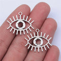 26x22mm 1.9g Multicolor Zinc Alloy Eye Charm Pendant for DIY Necklace Bracelet Jewelry Making