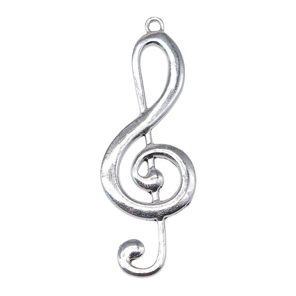 61x22mm 6.2g Multicolor Zinc Alloy Large Music Note Charm Pendant for DIY Clothing and Jewelry Making