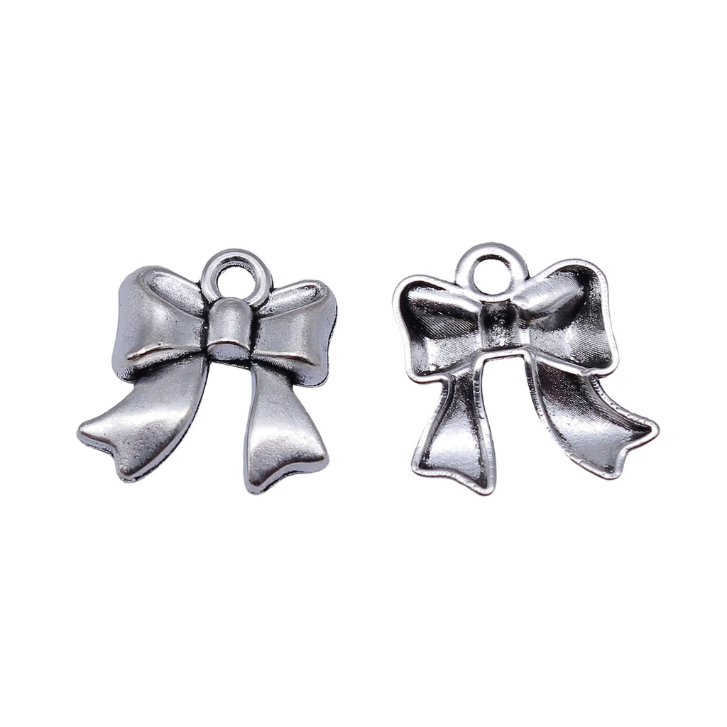 17x15mm 1.2g Multicolor Zinc Alloy Bowknot Butterfly Charm Pendant for DIY Bracelet Necklace Jewelry Making