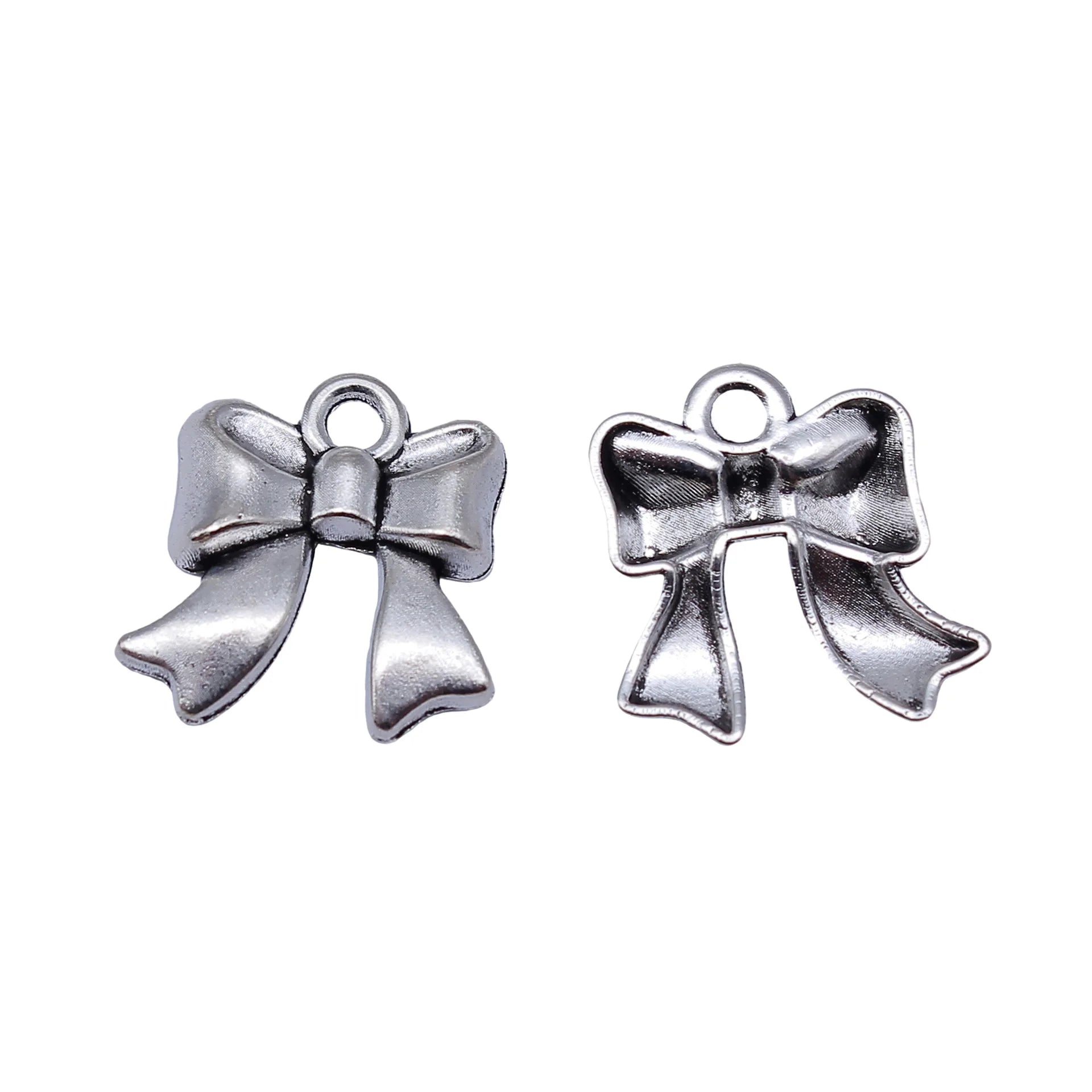17x15mm 1.2g Multicolor Zinc Alloy Bowknot Butterfly Charm Pendant for DIY Bracelet Necklace Jewelry Making
