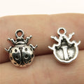 16x14mm 1.4g Multicolor Zinc Alloy Ladybug Charm Pendant for Necklace Bracelet Jewelry Making