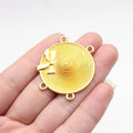 36x33mm 5g Multicolor Zinc Alloy 4 Hole Connector Charm for Body Chain Waist Chain Headpiece DIY