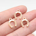 15x11mm 0.52g Multicolor Iron Western Horseshoe Charm Pendant for DIY Bracelet Necklace Jewelry