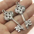51x20mm 4.2g Multicolor Zinc Alloy Key Charm Pendant for Steampunk Bracelet Necklace Making
