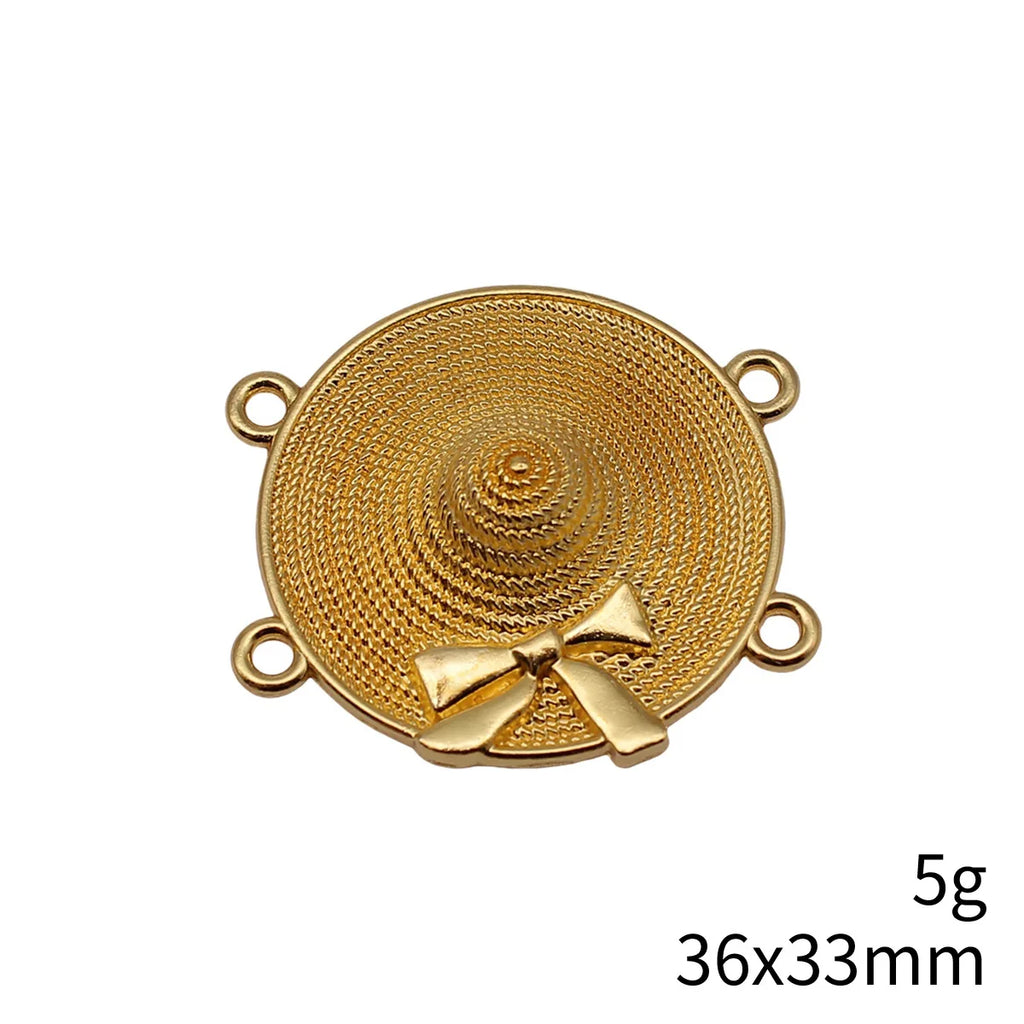 36x33mm 5g Multicolor Zinc Alloy 4 Hole Connector Charm for Body Chain Waist Chain Headpiece DIY