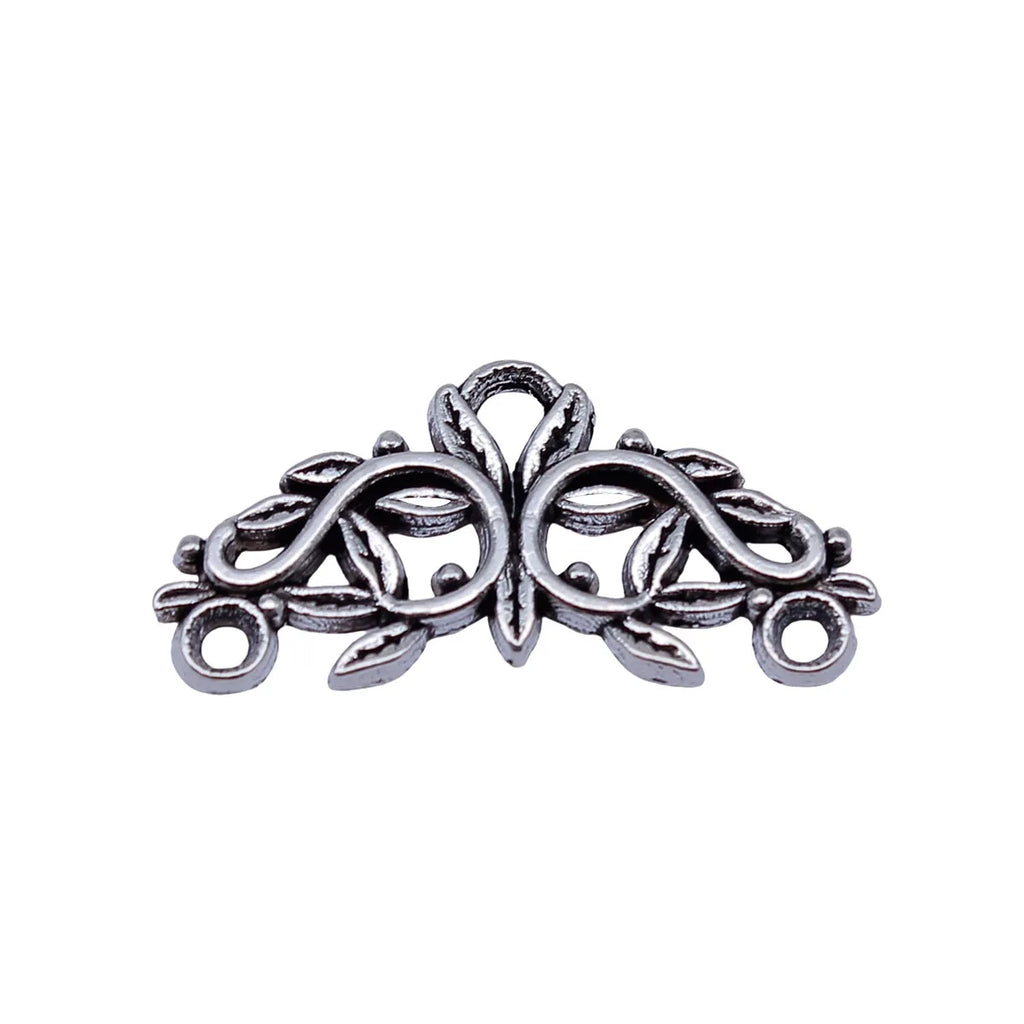29x14mm 1.35g Antique Silver Zinc Alloy Tree Branch Connector Charm for DIY Necklace Bracelet Making