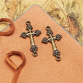 16x30MM Antique Silver Zinc Alloy Cross Charm Pendant for DIY Necklace Bracelet Jewelry Making