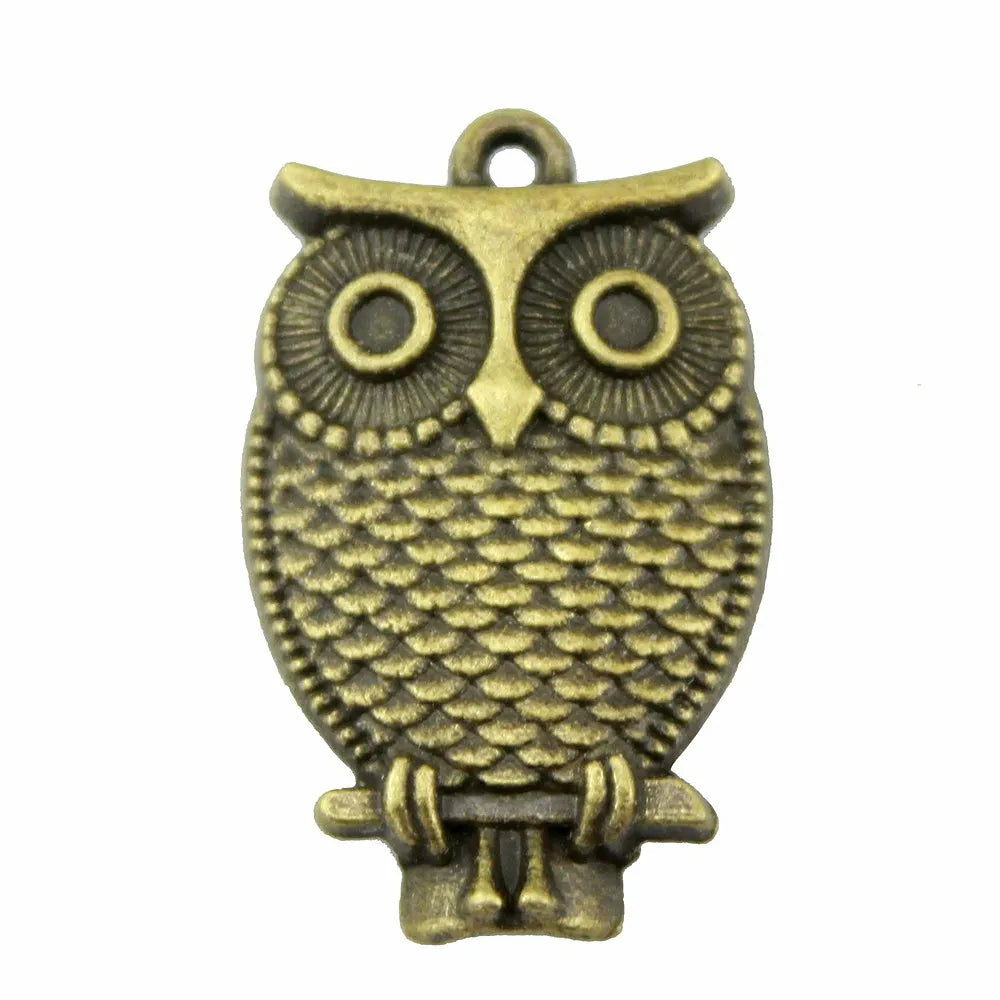 28x18mm 3g Multicolor Zinc Alloy Owl Cat Charm Pendant for DIY Necklace Bracelet Jewelry Making