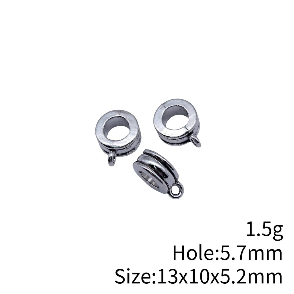 13x10x5.2mm 1.5g Antique Silver Zinc Alloy Pendant Bail jewelry findings for necklace charm making
