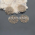 29MM Antique Silver Zinc Alloy Snowflake Hollow Charm Pendant for DIY Necklace Bracelet Jewelry Making