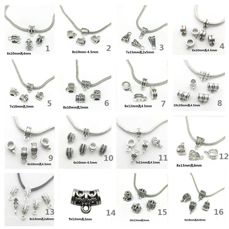 Antique Silver Zinc Alloy Three Way Spacer Beads Connector for DIY Bracelet Necklace