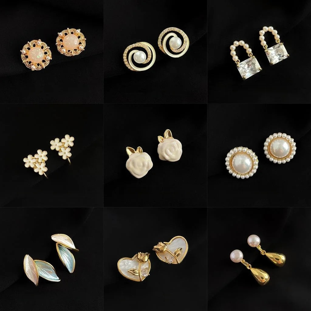 18K Gold Plated Copper Spiral Clip On Drop Earrings For Women, No Piercing Painless Non Slip
