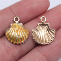 15x18mm 1g Multicolor Zinc Alloy Shell Charm Pendant for DIY Necklace Bracelet Jewelry Making