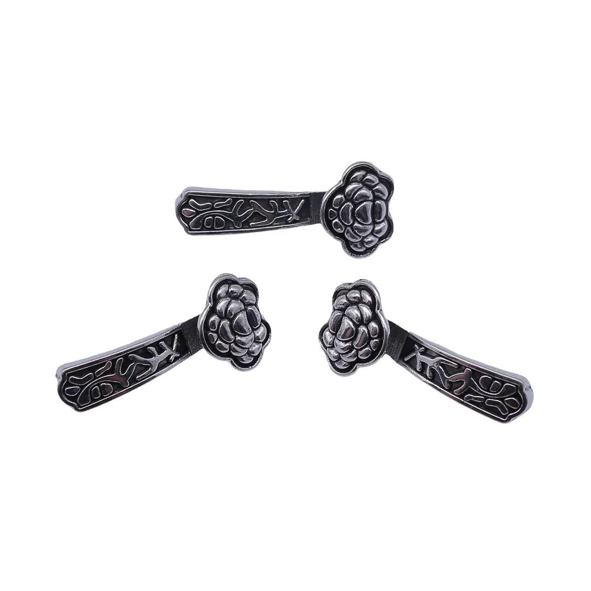 25x11x6.7mm 1.8g Antique Silver Zinc Alloy Ruyi Charm Pendant for DIY Necklace Bracelet Jewelry Making