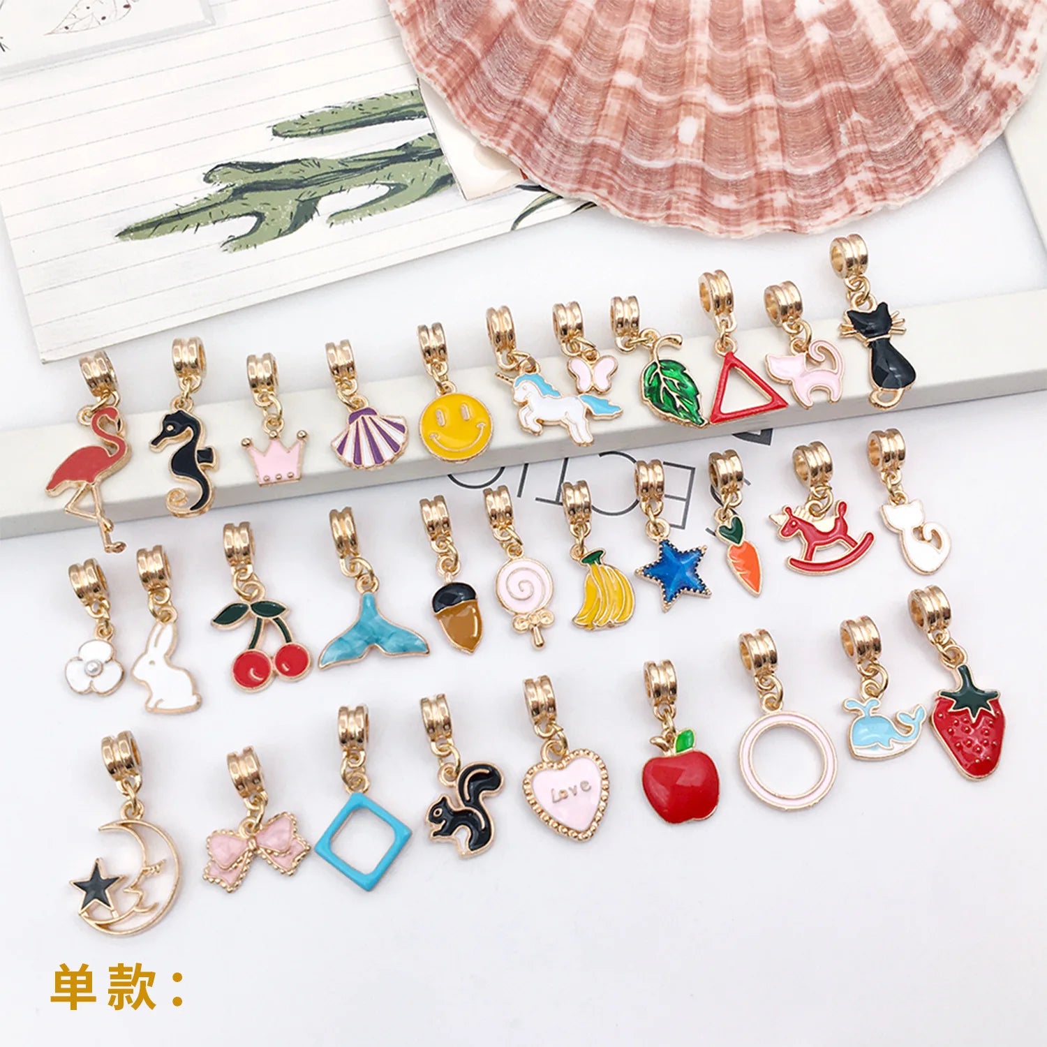 Zinc Alloy Crown Heart Large Hole Beads and Beads for DIY European Bracelet Jewelry