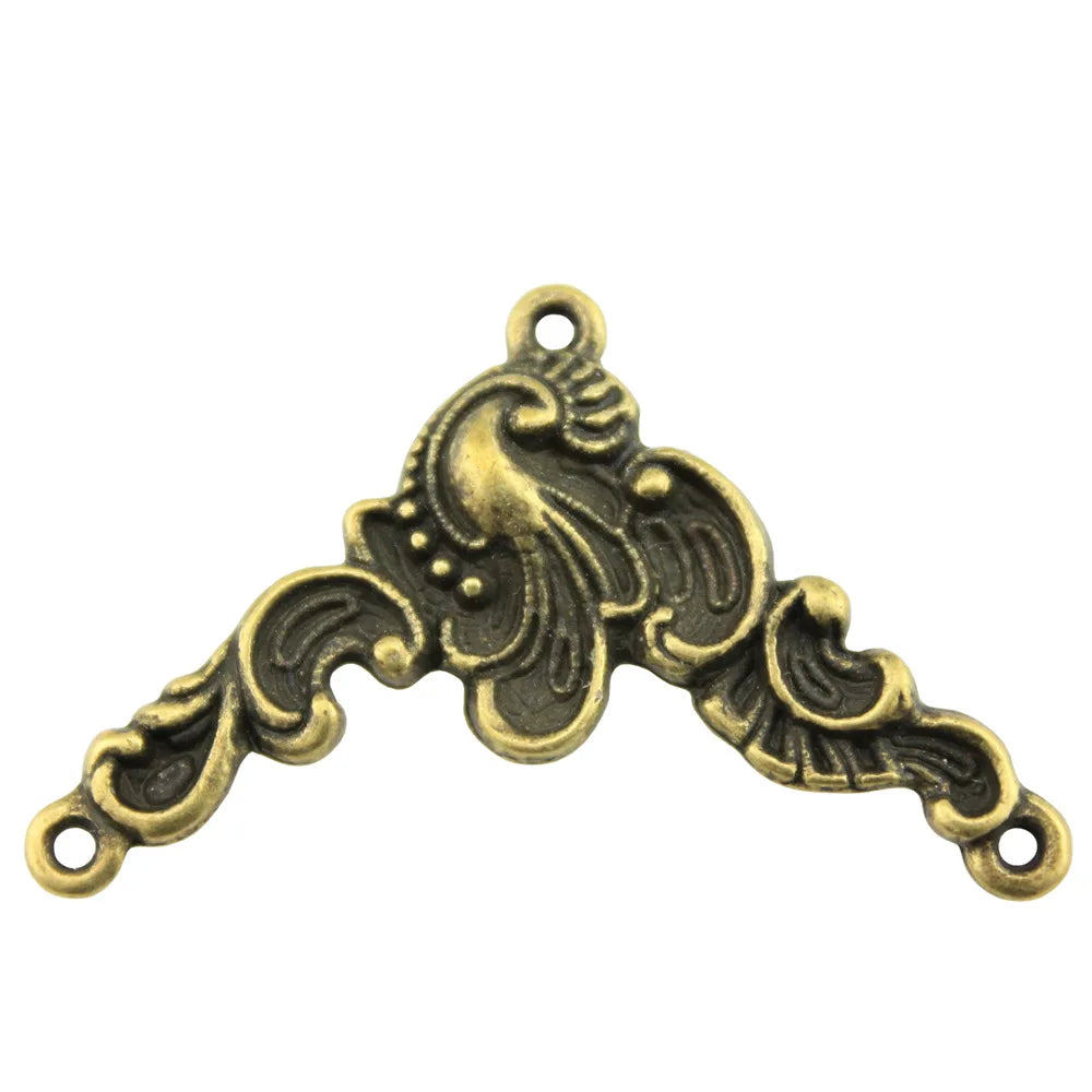 20x42mm 4.1g Multicolor Zinc Alloy Auspicious Cloud Connector Charm for DIY Bracelet Jewelry Making