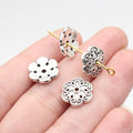 12x12x2.9mm 1.05g Antique Silver Zinc Alloy Flower Bead Cap Jewelry Findings for Garment Jewelry DIY