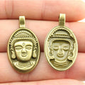 32x18mm 3.2g Multicolor Zinc Alloy Buddha Charm Pendant for DIY Jewelry Making