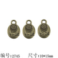 Antique Silver Zinc Alloy Be True Tag Charm Pendant for DIY Necklace Bracelet Jewelry Making