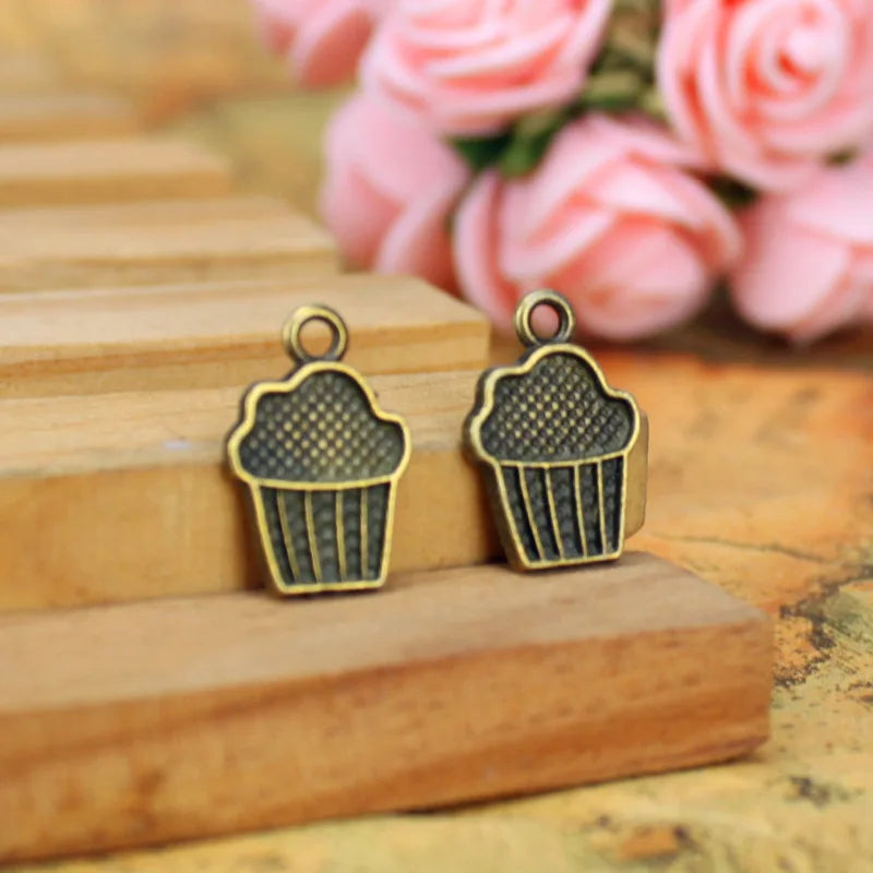 16x11MM Zinc Alloy Ice Cream Charm Pendant for DIY Necklace Bracelet Jewelry Making